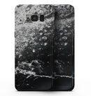 Black and White Grungy Marble Surface - Samsung Galaxy S8 Full-Body Skin Kit