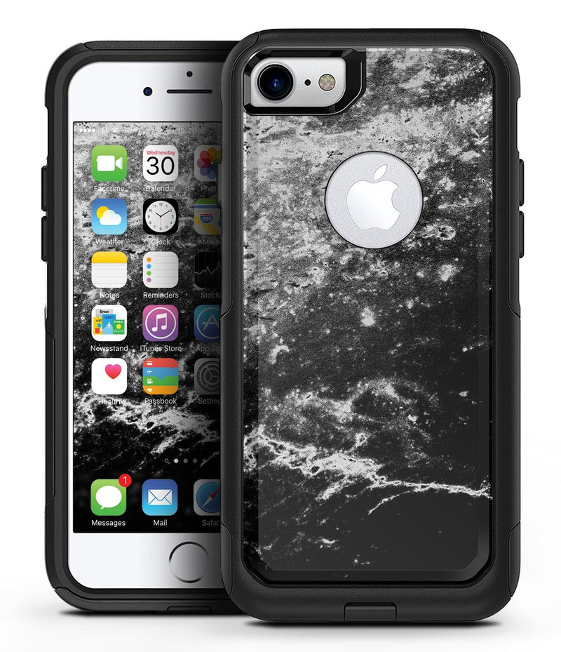 Black and White Grungy Marble Surface - iPhone 7 or 8 OtterBox Case & Skin Kits