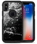 Black and White Grungy Marble Surface - iPhone X OtterBox Case & Skin Kits