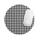 Black and White Houndstooth Pattern// WaterProof Rubber Foam Backed Anti-Slip Mouse Pad for Home Work Office or Gaming Computer Desk