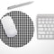 Black and White Houndstooth Pattern// WaterProof Rubber Foam Backed Anti-Slip Mouse Pad for Home Work Office or Gaming Computer Desk