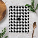 Black and White Houndstooth Pattern - Full Body Skin Decal for the Apple iPad Pro 12.9", 11", 10.5", 9.7", Air or Mini (All Models Available)