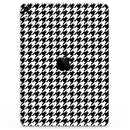 Black and White Houndstooth Pattern - Full Body Skin Decal for the Apple iPad Pro 12.9", 11", 10.5", 9.7", Air or Mini (All Models Available)