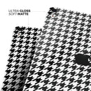 Black and White Houndstooth Pattern - Full Body Skin Decal for the Apple iPad Pro 12.9", 11", 10.5", 9.7", Air or Mini (All Models Available)