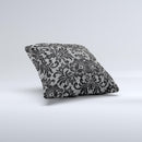 Black and White Lace Pattern10867032 xl ink-Fuzed Decorative Throw Pillow