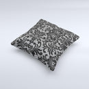 Black and White Lace Pattern10867032 xl ink-Fuzed Decorative Throw Pillow
