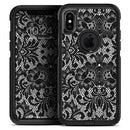 Black and White Lace Pattern V108 - Skin Kit for the iPhone OtterBox Cases