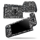 Black and White Lace Pattern V108 - Skin Wrap Decal for Nintendo Switch Lite Console & Dock - 3DS XL - 2DS - Pro - DSi - Wii - Joy-Con Gaming Controller