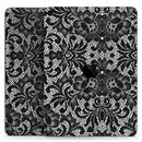 Black and White Lace Pattern V108 - Full Body Skin Decal for the Apple iPad Pro 12.9", 11", 10.5", 9.7", Air or Mini (All Models Available)