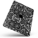 Black and White Lace Pattern V108 - Full Body Skin Decal for the Apple iPad Pro 12.9", 11", 10.5", 9.7", Air or Mini (All Models Available)