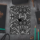 Black and White Lace Pattern V108 - Full Body Skin Decal for the Apple iPad Pro 12.9", 11", 10.5", 9.7", Air or Mini (All Models Available)
