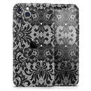 Black and White Lace Pattern V108  - Protective Skin Wrap & Decal – Compatible with iPhone SE to iPhone 17 Pro Max (All Models)