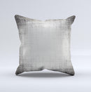 Black and White Scratched Texture ink-Fuzed Decorative Throw Pillow