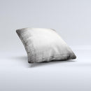 Black and White Scratched Texture ink-Fuzed Decorative Throw Pillow