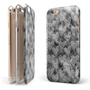 Black and White Watercolor Hearts iPhone 6/6s or 6/6s Plus 2-Piece Hybrid INK-Fuzed Case