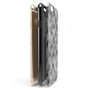 Black and White Watercolor Hearts iPhone 6/6s or 6/6s Plus 2-Piece Hybrid INK-Fuzed Case