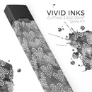 Black and White Watercolor Hearts - Premium Decal Protective Skin-Wrap Sticker compatible with the Juul Labs vaping device