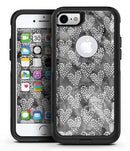 Black and White Watercolor Hearts - iPhone 7 or 8 OtterBox Case & Skin Kits