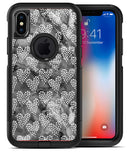 Black and White Watercolor Hearts - iPhone X OtterBox Case & Skin Kits