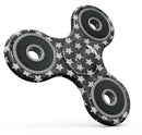 Black and White Watercolor Stars Full-Body Fidget Spinner Skin-Kit