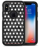 Black and White Watercolor Stars - iPhone X OtterBox Case & Skin Kits