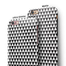 Black and White Watercolor Triangle Pattern iPhone 6/6s or 6/6s Plus 2-Piece Hybrid INK-Fuzed Case