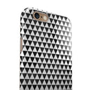 Black and White Watercolor Triangle Pattern iPhone 6/6s or 6/6s Plus 2-Piece Hybrid INK-Fuzed Case