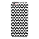 Black and White Watercolor Triangle Pattern iPhone 6/6s or 6/6s Plus 2-Piece Hybrid INK-Fuzed Case