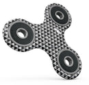 Black and White Watercolor Triangle Pattern Full-Body Fidget Spinner Skin-Kit