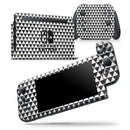 Black and White Watercolor Triangle Pattern - Skin Wrap Decal for Nintendo Switch Lite Console & Dock - 3DS XL - 2DS - Pro - DSi - Wii - Joy-Con Gaming Controller