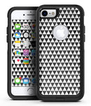 Black and White Watercolor Triangle Pattern - iPhone 7 or 8 OtterBox Case & Skin Kits