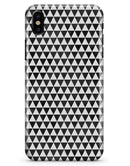 Black and White Watercolor Triangle Pattern - iPhone X Clipit Case
