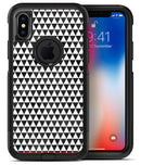 Black and White Watercolor Triangle Pattern - iPhone X OtterBox Case & Skin Kits