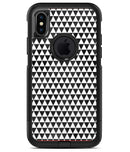 Black and White Watercolor Triangle Pattern - iPhone X OtterBox Case & Skin Kits