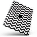 Black and White Zigzag Chevron Pattern - Full Body Skin Decal for the Apple iPad Pro 12.9", 11", 10.5", 9.7", Air or Mini (All Models Available)