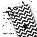 Black and White Zigzag Chevron Pattern  - Protective Skin Wrap & Decal – Compatible with iPhone SE to iPhone 17 Pro Max (All Models)