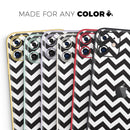 Black and White Zigzag Chevron Pattern  - Protective Skin Wrap & Decal – Compatible with iPhone SE to iPhone 17 Pro Max (All Models)
