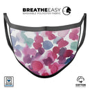 Blot 4 Absorbed Watercolor Texture - Made in USA Mouth Cover Unisex Anti-Dust Cotton Blend Reusable & Washable Face Mask with Adjustable Sizing for Adult or Child