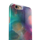 Blotted 534 Absorbed Watercolor Texture iPhone 6/6s or 6/6s Plus 2-Piece Hybrid INK-Fuzed Case
