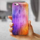 Blotted 6482 Absorbed Watercolor Texture iPhone 6/6s or 6/6s Plus 2-Piece Hybrid INK-Fuzed Case