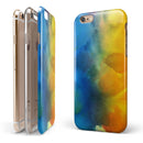 Blotted 64 Absorbed Watercolor Texture iPhone 6/6s or 6/6s Plus 2-Piece Hybrid INK-Fuzed Case