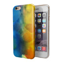 Blotted 64 Absorbed Watercolor Texture iPhone 6/6s or 6/6s Plus 2-Piece Hybrid INK-Fuzed Case