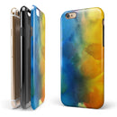 Blotted 64 Absorbed Watercolor Texture iPhone 6/6s or 6/6s Plus 2-Piece Hybrid INK-Fuzed Case
