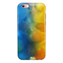 Blotted 64 Absorbed Watercolor Texture iPhone 6/6s or 6/6s Plus 2-Piece Hybrid INK-Fuzed Case