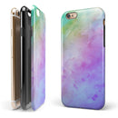 Blotted 6752 Absorbed Watercolor Texture iPhone 6/6s or 6/6s Plus 2-Piece Hybrid INK-Fuzed Case