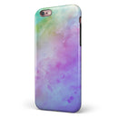 Blotted 6752 Absorbed Watercolor Texture iPhone 6/6s or 6/6s Plus 2-Piece Hybrid INK-Fuzed Case