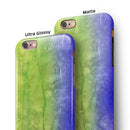 Blotted Blue 73 Absorbed Watercolor Texture iPhone 6/6s or 6/6s Plus 2-Piece Hybrid INK-Fuzed Case