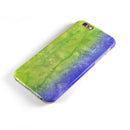 Blotted Blue 73 Absorbed Watercolor Texture iPhone 6/6s or 6/6s Plus 2-Piece Hybrid INK-Fuzed Case