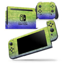 Blotted Blue 73 Absorbed Watercolor Texture - Skin Wrap Decal for Nintendo Switch Lite Console & Dock - 3DS XL - 2DS - Pro - DSi - Wii - Joy-Con Gaming Controller