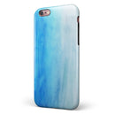 Blotted Blues Absorbed Watercolor Texture iPhone 6/6s or 6/6s Plus 2-Piece Hybrid INK-Fuzed Case